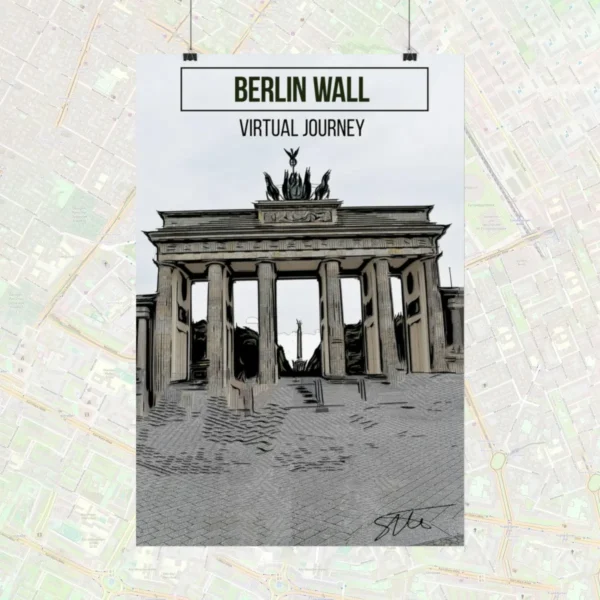 City Poster - Berlin Wall - Virtual Journey