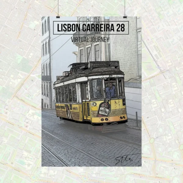 City Poster - Lisbon Carreira 28 - Virtual Journey